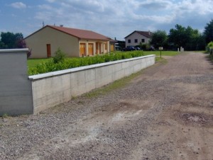 muret de béton