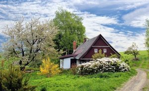 maison à la campagne avec jardin